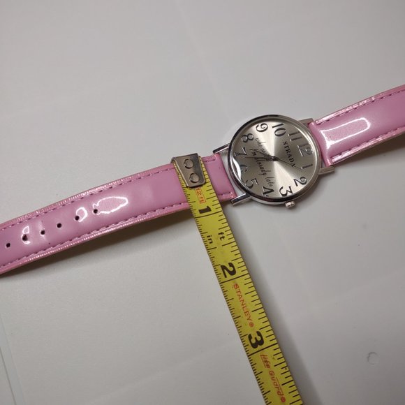 Who Cares I'm Already Late Watch With Pink Band - Picture 6 of 12